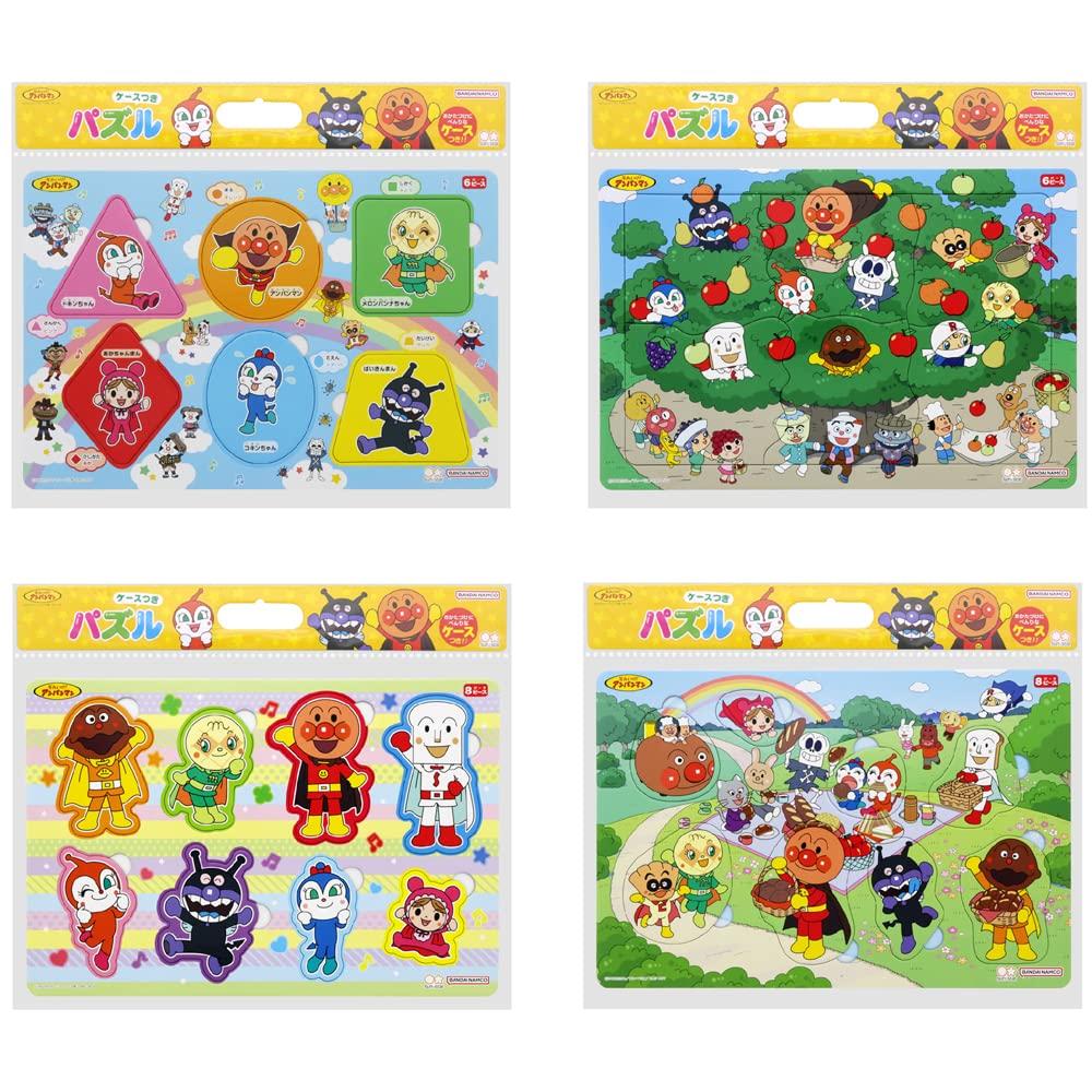 Anpanman Happy Loppy Puzzle Вводный пазл 4 узора Набор 6 частей 8 частей